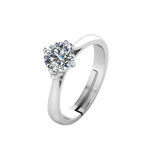 4 Prong Solitaire Ring