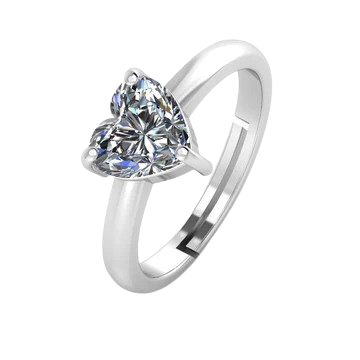 Sollitaire Heart Ring