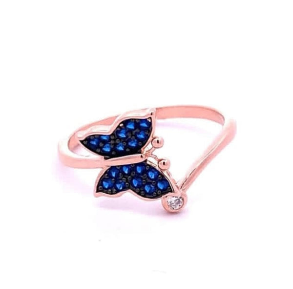 Blue Butterfly Ring