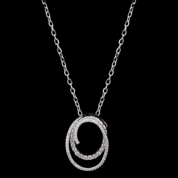 Spiral Moissanite Pendant