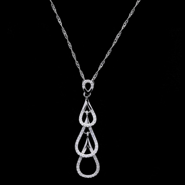 3 Drops Moissanite Pendant