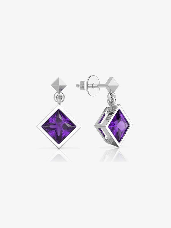 Amethyst Drop Earrings