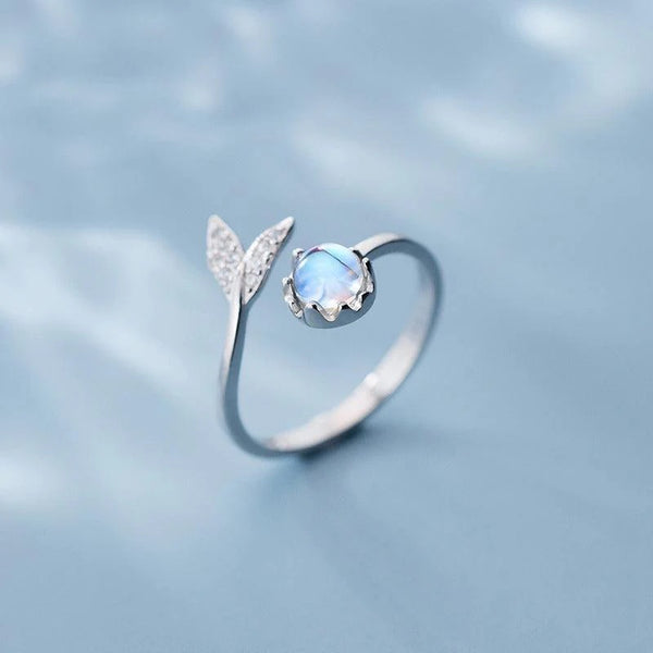 Dolphin Moonstone Ring