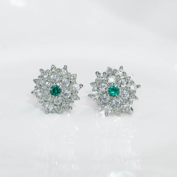 Sunflare Green Earrings