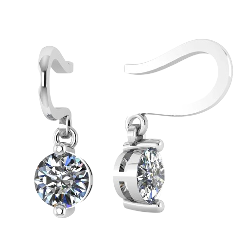 Solitaire Drizzle Drop Earrings