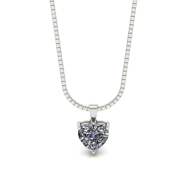 Heart Shape Solitaire Pendant