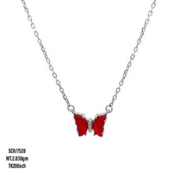 Red Mini Butterfly Pendant