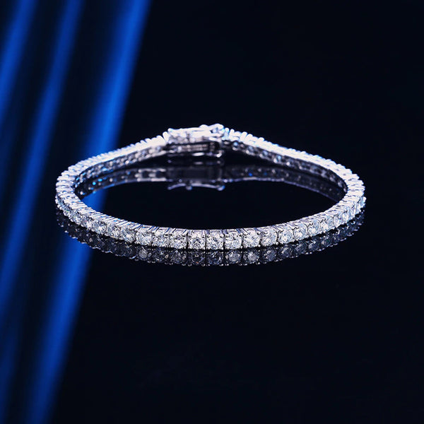 Moissanite Round Cut Tennis Bracelet