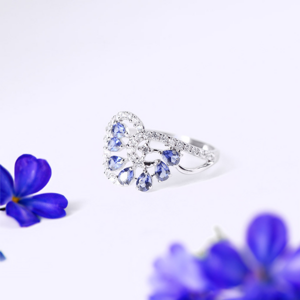 Blue Bouquet Ring