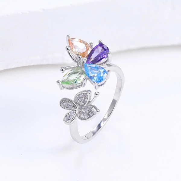 Double Butterfly Ring