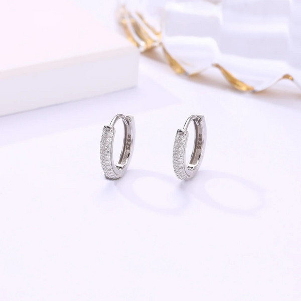 Iced Hoop Earrings