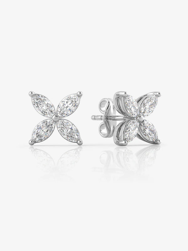 Marquise Floral Earrings