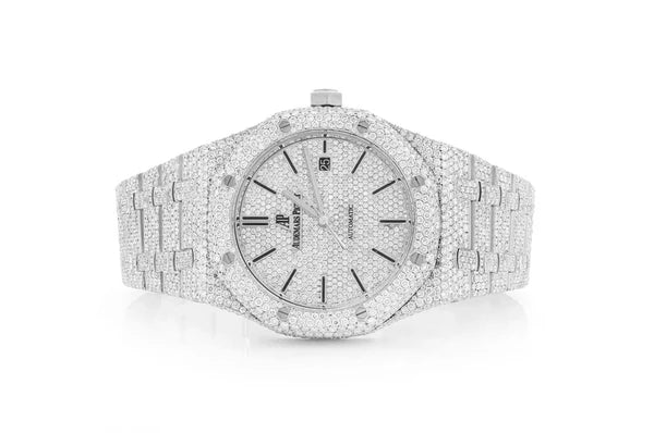 Audemars Piguet Royal Oak Steel Moissanite Watch